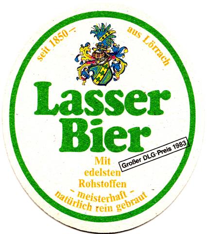l�rrach l�-bw lasser alte 1-2a (oval220-gro�er dlg preis 1983) 